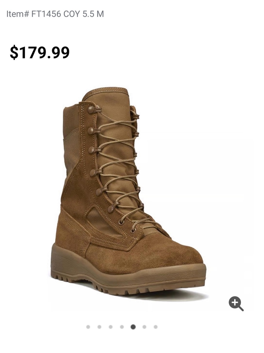 Men's Tactical Lace-Up Boots - Coyote Brown